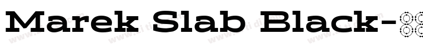 Marek Slab Black字体转换